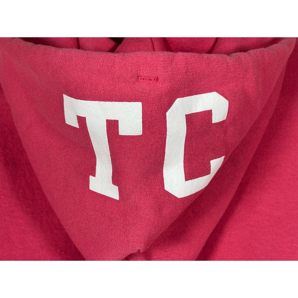 Champion Columbia University Hoodie‎ Pink Teachers College TC Graphic Sweatshirt - Picture 12 of 13